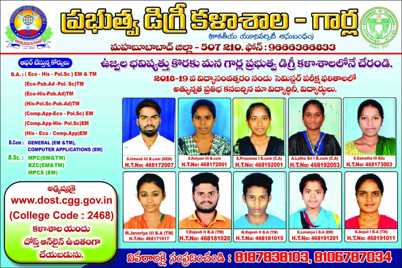 OUR COLLEGE TOPPERS 