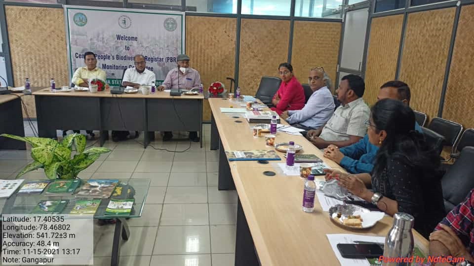Attended a review meeting with Central PBR validation committee as a member of State by Dr. Sadasivaiah Asst. Professor Botany, DR.BRR GDC Jadcherla in PBR validation committee. Dr. M. Sanjappa and Dr. Narasimhan (Stalwarts of Botany) attended as Central committee.