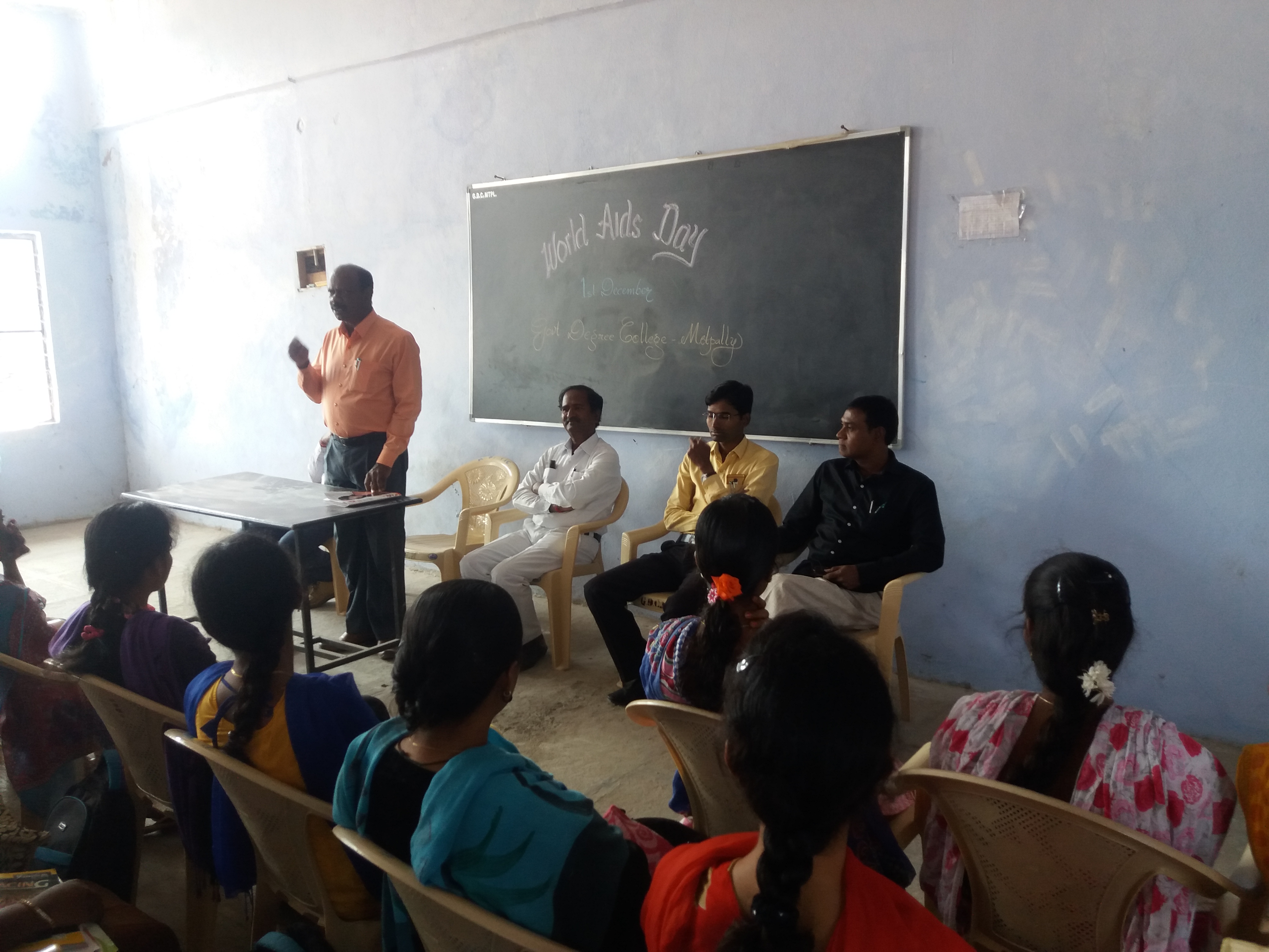 AIDS Awareness Programme is conducted at GDC, Metpally