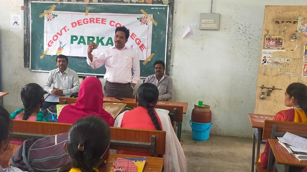 Today’s Awareness Programme of TASK (Telangana Academy for Skill & Knowledge) on 09-05-2022 at our College.