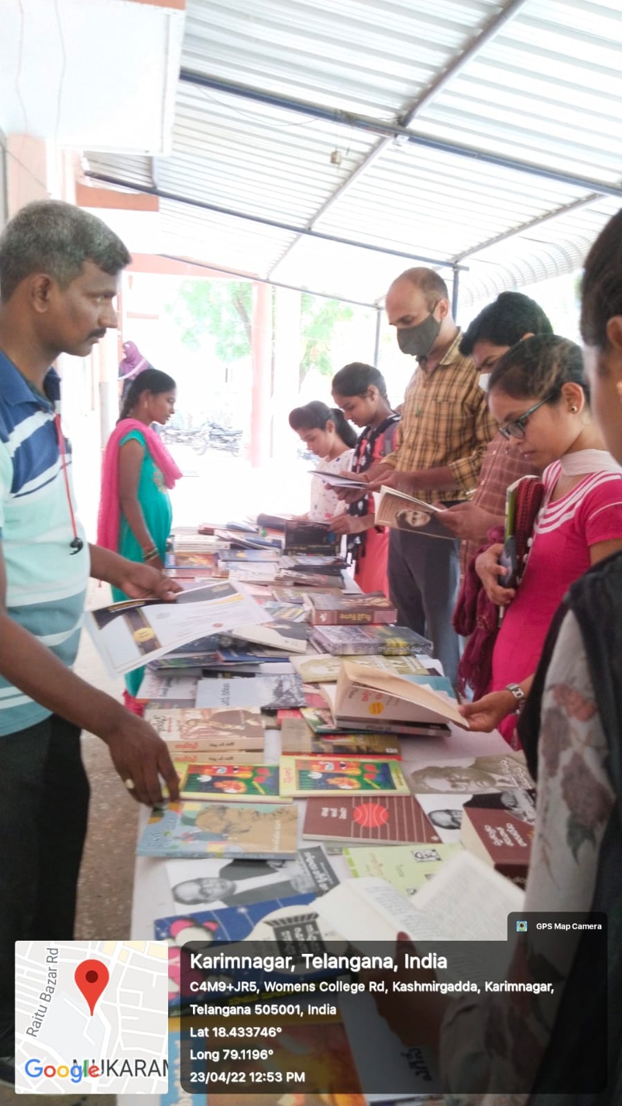 Central Library Organized a Book Exhibition in the Campus