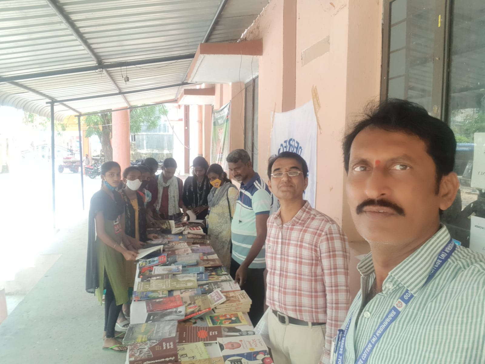 Central Library Originated Book Exhibition in the campus