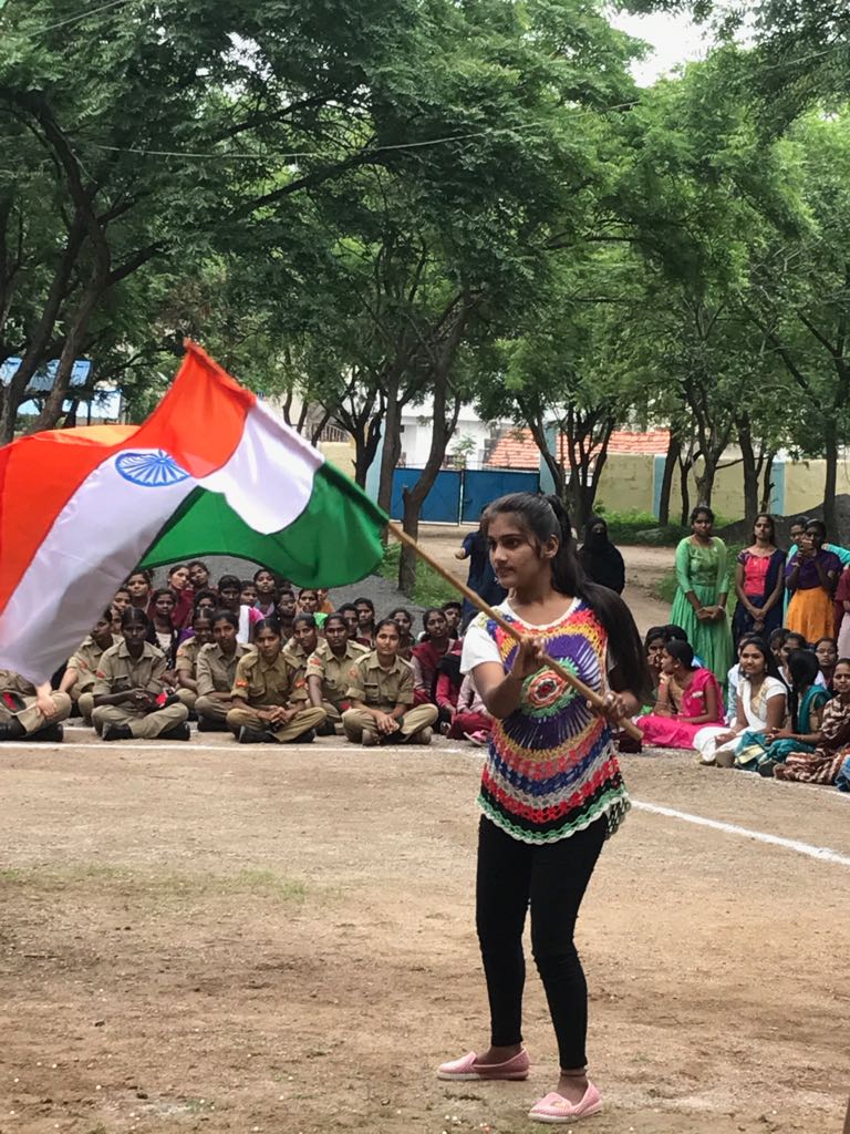 Cultural Programs by NCC Cadets on Flag Hoisting 15/8/2018 