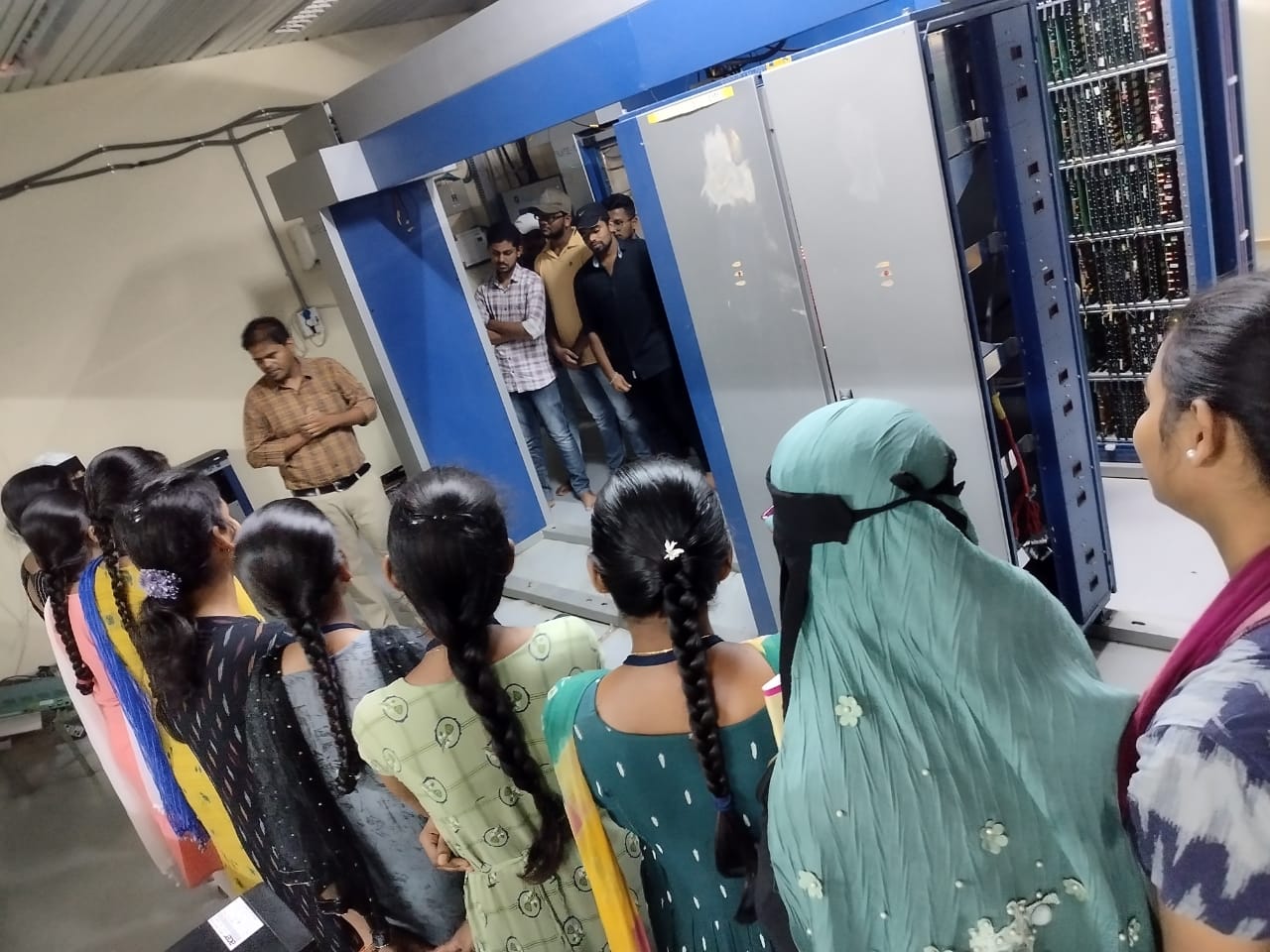 Dept. of Computer science Visited BSNL Exchange 