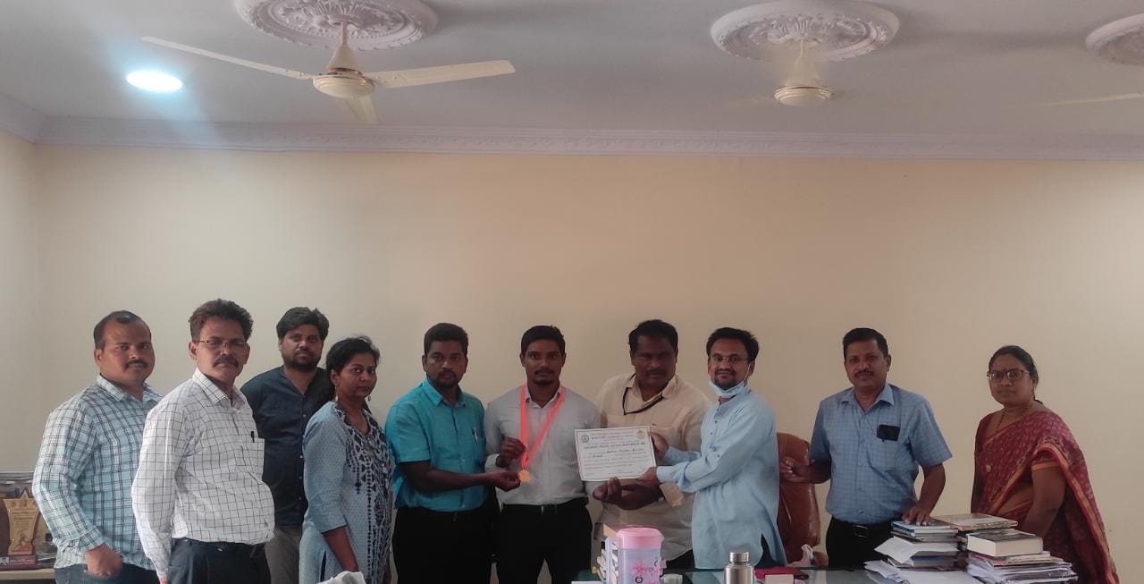 Gold medal presentation to B.Sc. Physical science topper 
