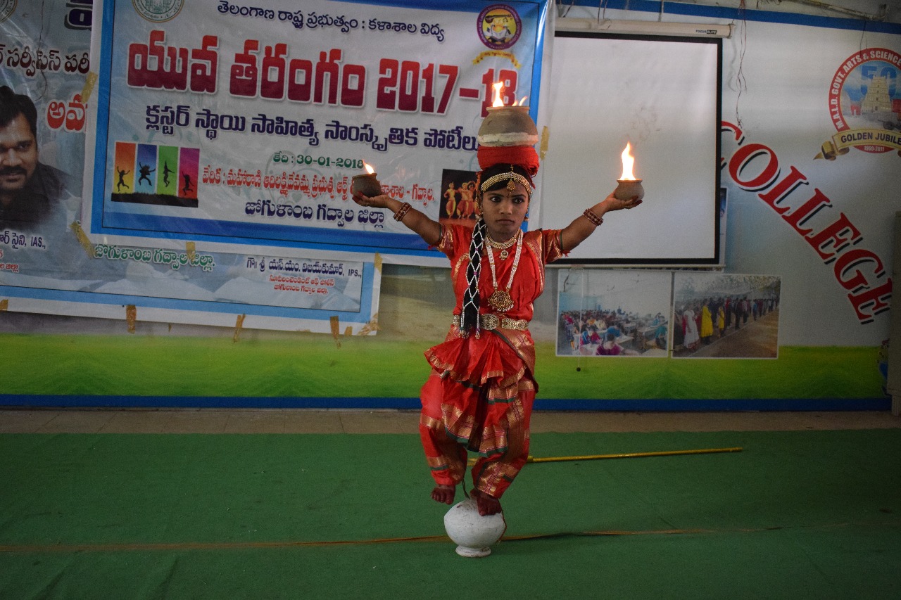 Folk Dance Performance in Yuvatharangam